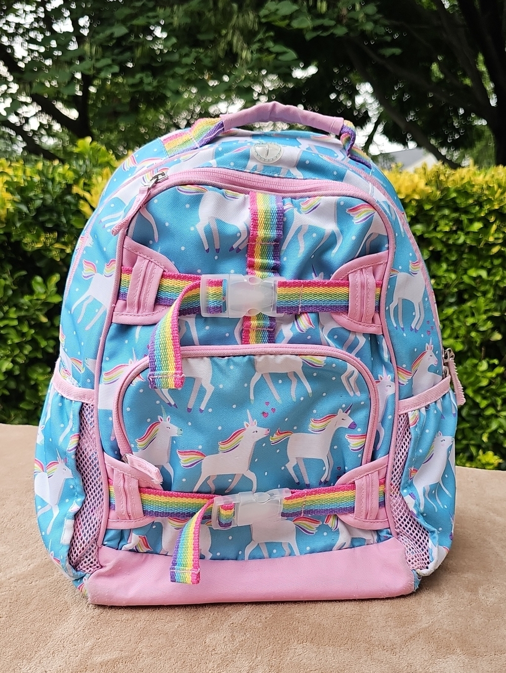 Pottery Barn Kids Unicorn Backpack - Pink & Blue